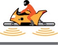 Hovering Motorcycle illustration