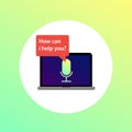 How can i help you? Laptop speech Voice Assistant