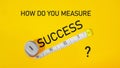 How do you measure success is shown using the text Royalty Free Stock Photo