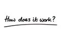 How does it work Royalty Free Stock Photo