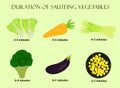 How Long You Cook Vegetables with Illustration Image by Indy Purwa