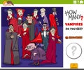 How many cartoon vampires educational game for kids