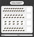 How many counting game with prayer rug. worksheet for preschool kids