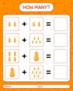 How many counting game with squash. worksheet for preschool kids, kids activity sheet, printable worksheet