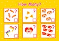 How many games to count, purim holiday elements for children, educational mathematical tasks for the development of logical