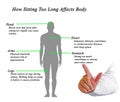 How Sitting Too Long Affects Body Royalty Free Stock Photo