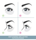 How to Apply Under Eye Patches and Protection Pads for Eyelash Extensions Properly. Hold Down Bottom Eyelashes