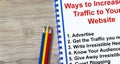 How to attract traffic to your web site