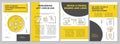 How to boost customer behavioral loyalty yellow brochure template