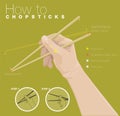 How to catch chopsticks of Chinese people