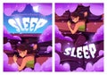 How to create a better sleep cartoon ad poster.