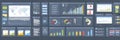 How to Create an Effective KPI Dashboard With UI Elements and Informative Charts for Data Visualization Royalty Free Stock Photo