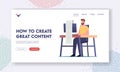 How to Create Great Content Landing Page Template. Blogging, Article Creation. Digital Marketer, Copywriter, Writer