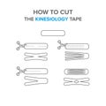 How to cut the kinesiology tape