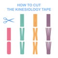 How to cut the kinesiology tape.