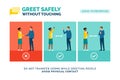 How to greet safely without touching