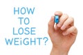 How To Lose Weight Handwritten Question