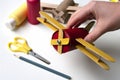 How to make airplane. Hand made toy,zero waste from toilet paper roll and popsicle sticks. For kids and parents. Step 21 put all