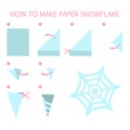 How to make christmas blue snowflake diy