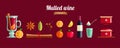 How to make Mulled wine infographic concept.