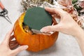 How to make a Thanksgiving centerpiece - step by step