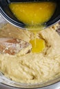 How to make yeast dough - step by step: add melted butter