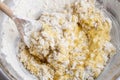 How to make yeast dough - step by step: mix all ingredients