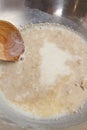 How to make yeast dough - step by step: mix dry yeast with milk