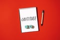 How to Practice Gratitude. Writing gratitude journal transform the way you feel. Text Today I am grateful for in open