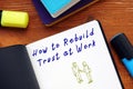 How to Rebuild Trust at Work phrase on the page