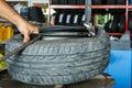 How to remove the tire from the car Alloy Wheels.