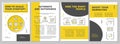 How to scale startup yellow brochure template