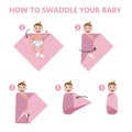 How to swaddle your baby baby instruction