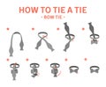 How to tie a bow tie instruction