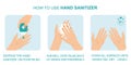 How to use hand sanitizer properly to clean and disinfect hands