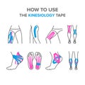 How to use the kinesiology tape