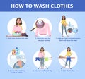 How to wash clothes step-by-step guide for housewife