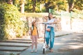 Mother and daughter having fun outside Royalty Free Stock Photo