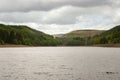 Howden Dam, viewed across Derwent reservoir Royalty Free Stock Photo