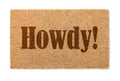 Howdy Welcome Mat On White