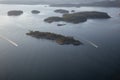 Howe Sound Aerial Landscape View Royalty Free Stock Photo