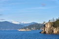 Howe Sound Rocky Coast BC Royalty Free Stock Photo