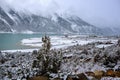 However lake scenery in Tibet Royalty Free Stock Photo