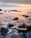 Howick Coastline Rocks in the North Sea