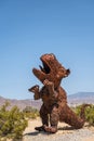 Howling dinosaur statue, Borrego Springs, CA, USA