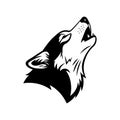 Howling Wolf Head Vector Illustration Royalty Free Stock Photo