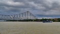 Howrah Bridge and Kolkata Skyline Royalty Free Stock Photo