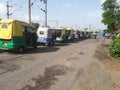 Howrah, 06/24/2020: India unlock 1.0, transport has start again. Autos and buses have started