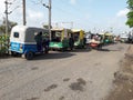 Howrah, 06/24/2020: India unlock 1.0, transport has start again, shops are opening again. Autos and buses have started