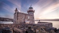 Howth Harbour Lighthouse Royalty Free Stock Photo